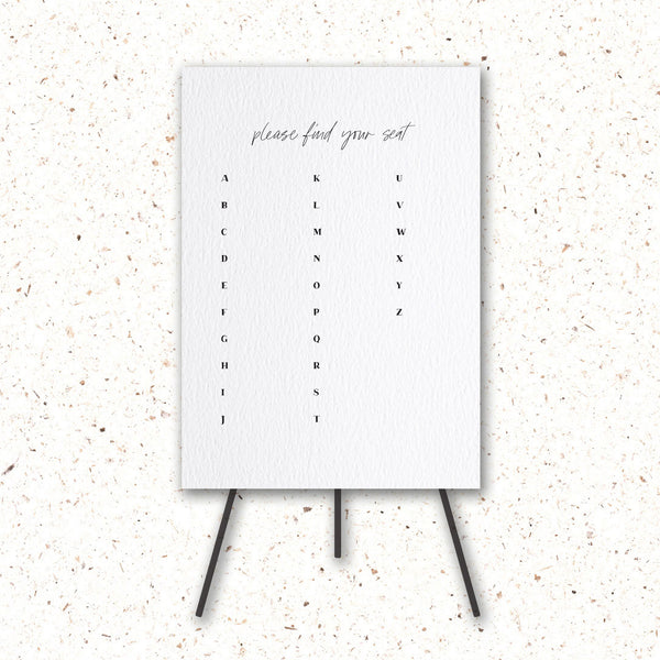 Seating Chart - The Little Details Design Boutique