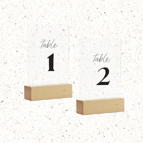 Table Numbers - The Little Details Design Boutique