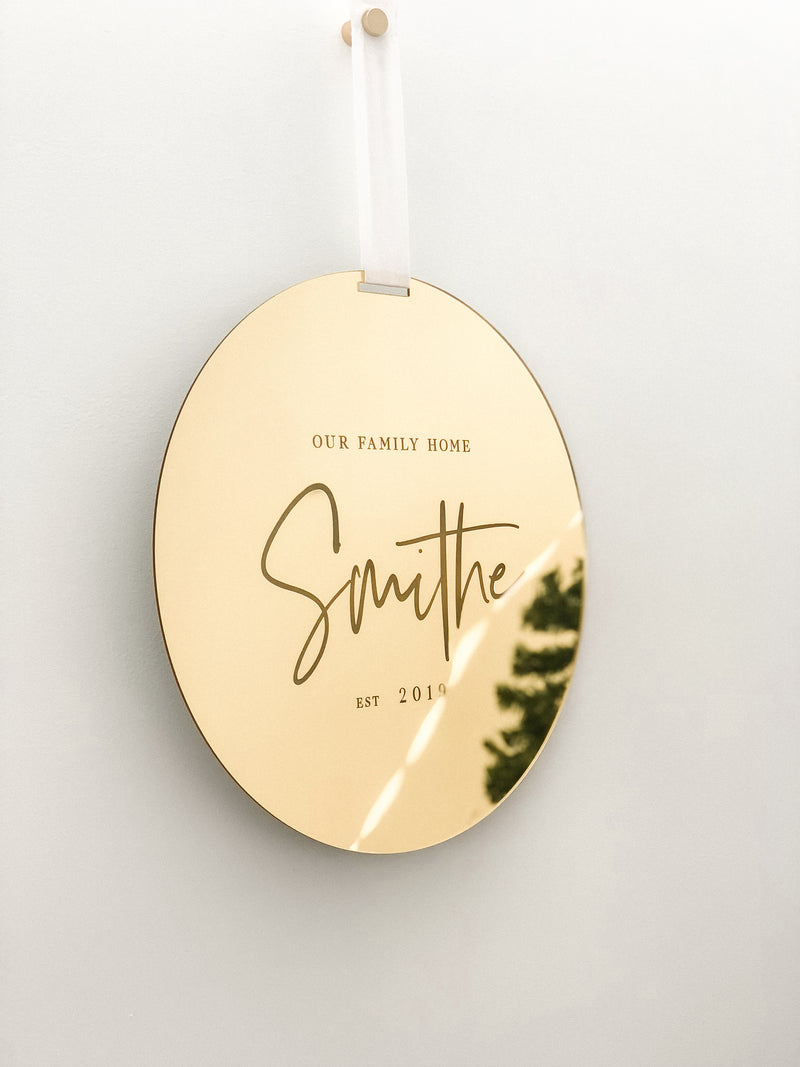 Personalised Wall Disc - The Little Details Design Boutique