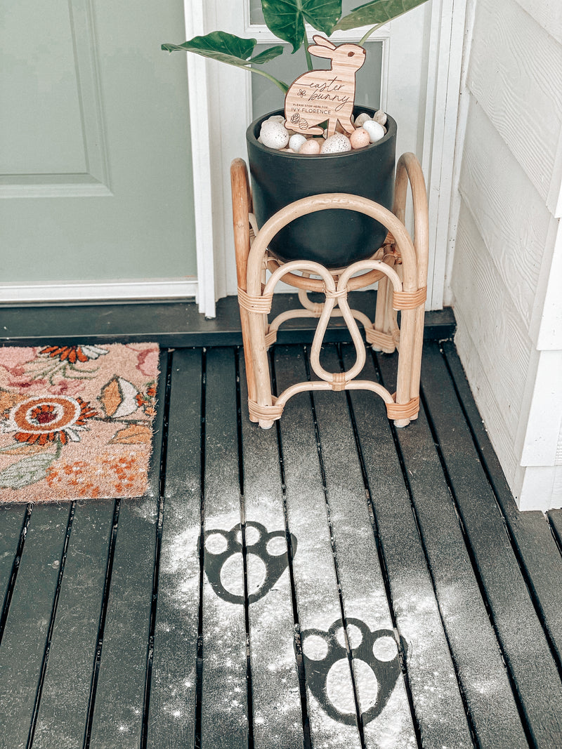 Easter Bunny Paw Prints