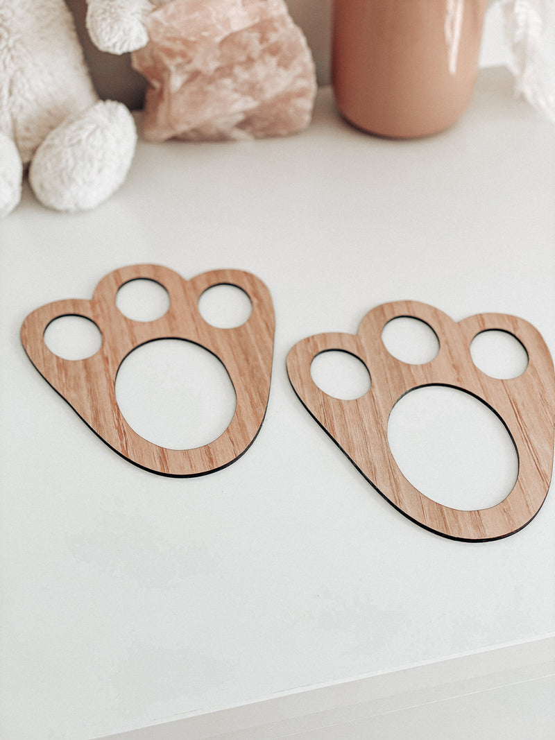Easter Bunny Paw Prints